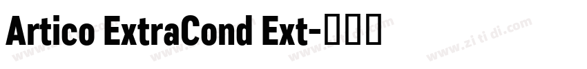 Artico ExtraCond Ext字体转换 Artico ExtraCond Ext字体转换